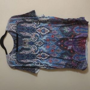 3 × $8 🤑❤️🤗 Bejeweled Knitted Paisley Top XL
